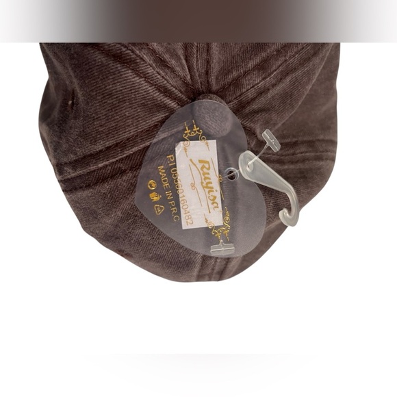 NWT Brown Disressed Italia 1861 Cap - Picture 6 of 8